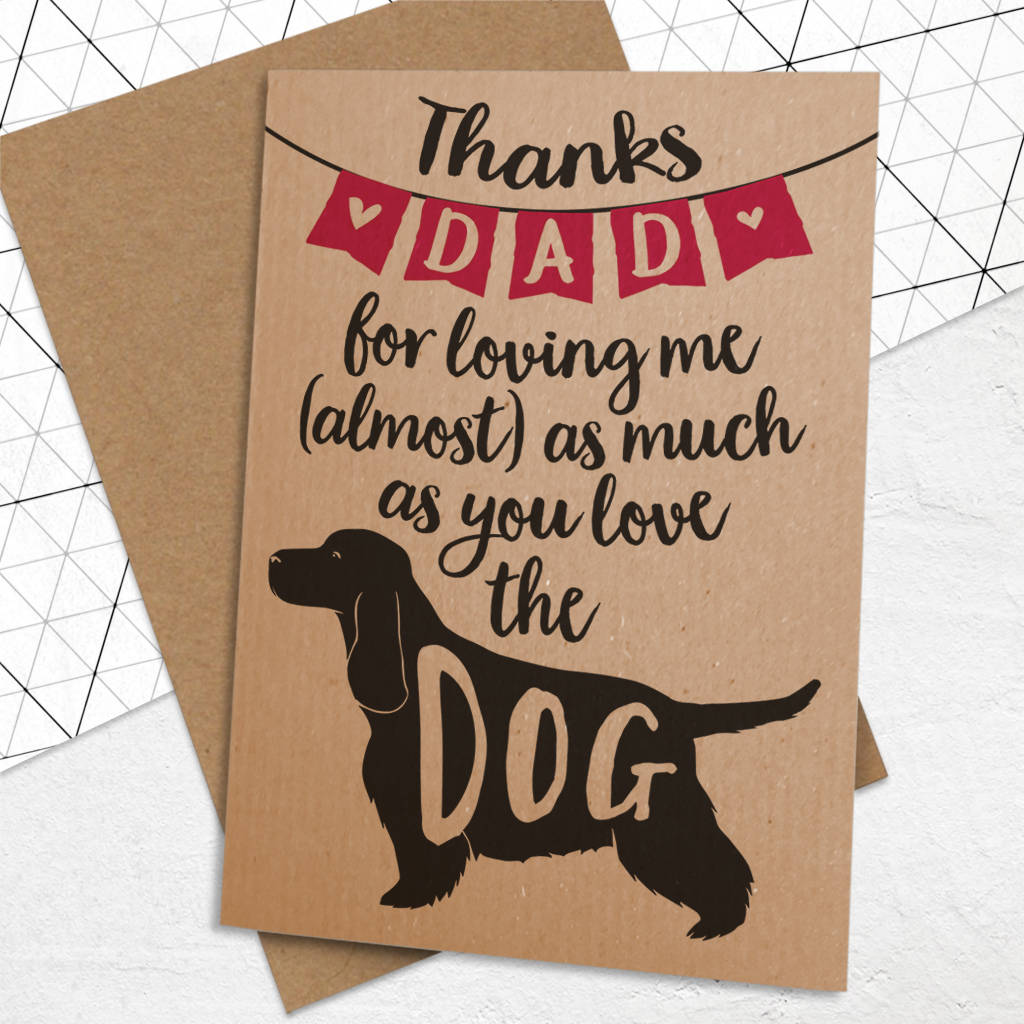 Father s Day Card For Dog Loving Dads
