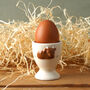 Bramble Farm Highland Cow Egg Cup In Gift Box, thumbnail 1 of 6