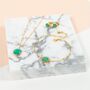 Barcelona May Birthstone Necklace Chrysoprase, thumbnail 4 of 6