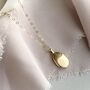 Gold Shilling Organic Recycled 9ct Solid Gold Necklace, thumbnail 3 of 6