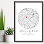 Personalised Where We First Met, Anniversary Gift Print, thumbnail 1 of 4