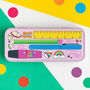 Colourful Stationery Pink Metal Pencil Tin, thumbnail 1 of 8