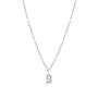 Sterling Silver Crystal Initial Necklace, thumbnail 7 of 10