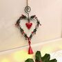 Christmas Twisted Wire Heart Hanging Decoration, thumbnail 1 of 2