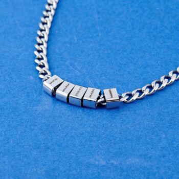 Silver 5mm Personalised Cuban Chain Necklace, 11 of 11
