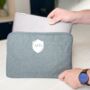 Personalised Laptop Case With Initials In Shield, thumbnail 2 of 2