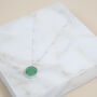 Barcelona Silver May Birthstone Necklace Chrysoprase, thumbnail 1 of 4