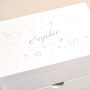Personalised Celestial White Jewellery Box, thumbnail 7 of 9