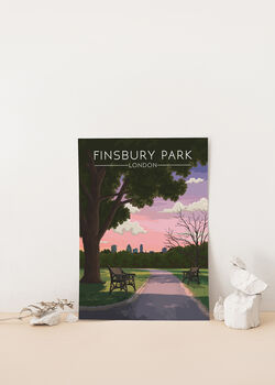 Finsbury Park Harringay Travel Poster Art Print, 2 of 8