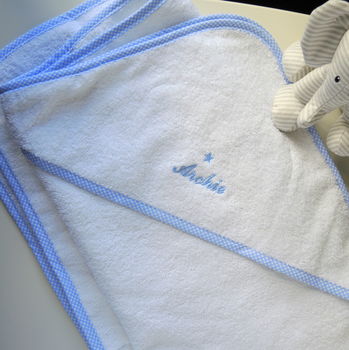 Personalised Baby Boy Hooded Towels, 3 of 8