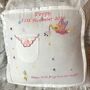 Personalised New Baby Keepsake Fairy Cushion, thumbnail 5 of 5