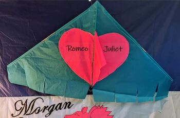 Personalised Delta Kite Love Is In The Air, 4 of 6