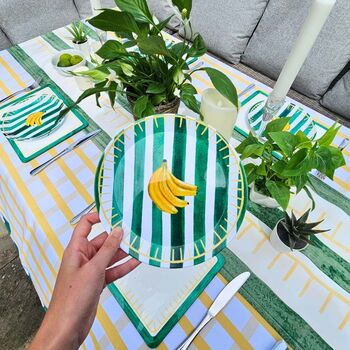 Banana Stripe China Plate, 2 of 6