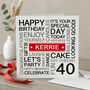 Personalised 40th Birthday Card, thumbnail 1 of 5