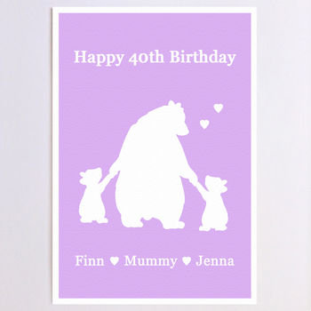 Personalisable Birthday Bears Birthday Card, 5 of 8