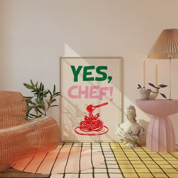Yes Chef Kitchen Print, 2 of 3