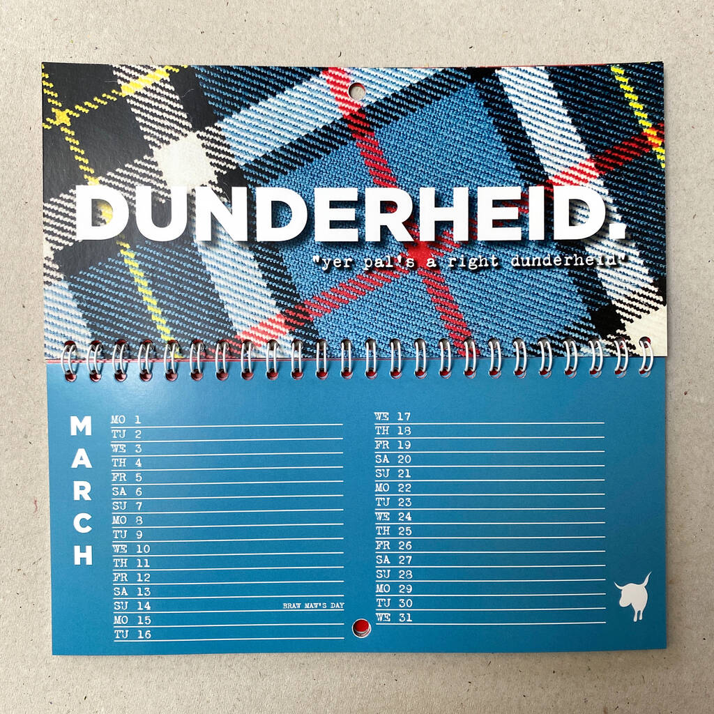Scottish Insults Calendar 2021 By Hiya Pal By Hiya Pal