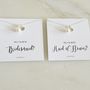 Personalised Bridesmaid Pearl Necklace Gift Box, thumbnail 2 of 5