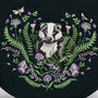 Badger Embroidered Green Top Handle Saddle Bag, thumbnail 3 of 8