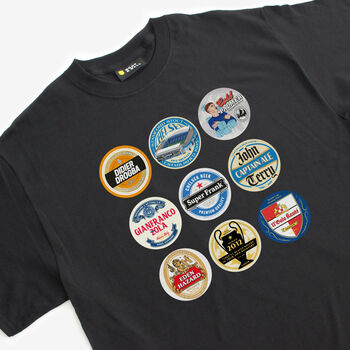 The Blues Beer Mats T Shirt, 4 of 4