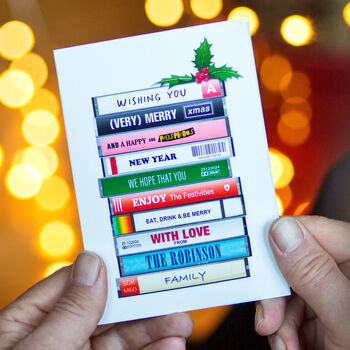 Personalised Cassette Tape Christmas Cards, 4 of 5