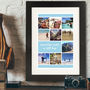 Personalised Colour Block Photo Message Framed Print, thumbnail 1 of 5
