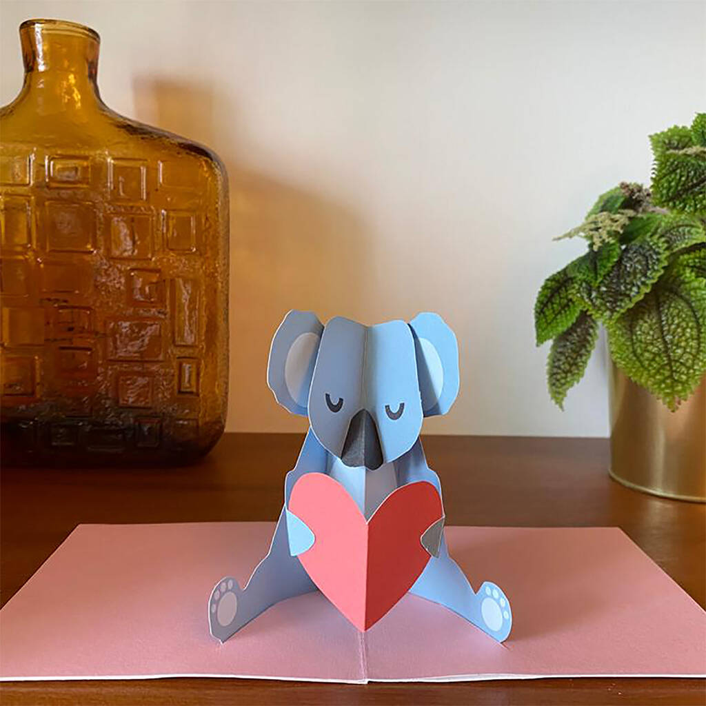 Handmade Pop Up Koala Card, 1 of 4