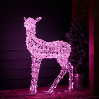 Twinkly Smart LED Outdoor Acrylic Christmas Doe Figure, 9 of 12