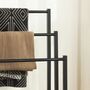 Towel Rack Stand With Three Towel Rails Storage Shelf, thumbnail 6 of 9