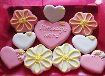 Personalised Hearts And Flowers Cookies, 2 of 6