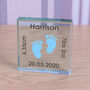 Personalised New Baby Birth Date Glass Keepsake, thumbnail 1 of 2