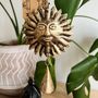 Hanging Brass Sun With Indian Bell Wind Chime, thumbnail 1 of 5