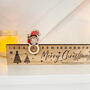 Personalised Wooden Christmas Tree Advent Slider Keepsake, thumbnail 3 of 6