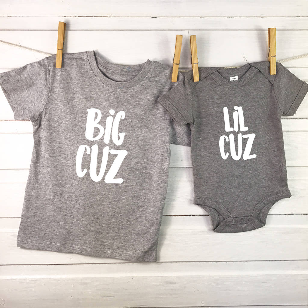 Big Cuz Lil Cuz Cousins T Shirt Set By Lovetree Design ...