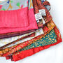 Large Sari Gift Bag With Drawstring, Reusable Pouch, thumbnail 8 of 9