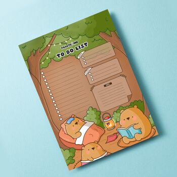 Bear To Do List Pad | Cute Stationery, 2 of 4