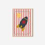Personalised Boys Nursery Prints Set | Racing Car And Rocket Wall Art, thumbnail 6 of 6