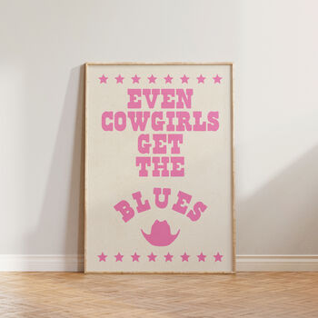 Even Cowgirls Get The Blues Western Print, 4 of 10