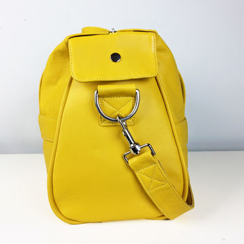 Handcrafted Yellow Overnight Bag, 3 of 8