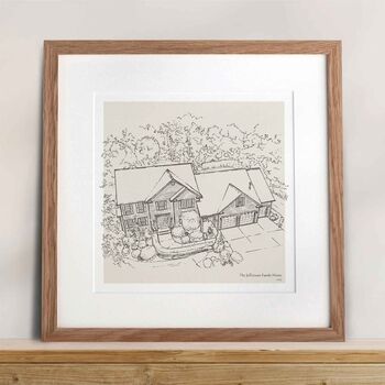 Hand Drawn Bespoke House Sketch, 4 of 12