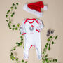 Christmas Little Lamb Sleepsuit, thumbnail 1 of 2