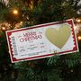 Personalised Scratch Ticket Christmas Musical Theatre Surprise Event Gift For Him Her, thumbnail 3 of 5