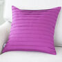 Jewel Pink Pleated Linen Cushion Cover, thumbnail 1 of 2