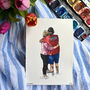 Personalised Couple's People Portrait In Watercolour, thumbnail 7 of 12