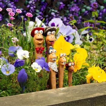 Garden Ornament Decor Worm Statue Novelty Durable Resin, 3 of 11