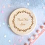 Personalised Floral Thank You Compact Mirror, thumbnail 2 of 3