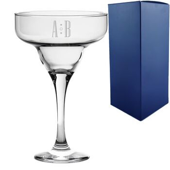 Margarita Glass With Initials, 2 of 7