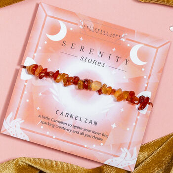 Carnelian Crystal Chip Bracelet, 2 of 7