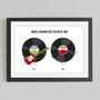 'Music Sounds Better With You' Personalised Print, thumbnail 1 of 5