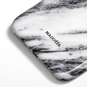 Black Waterfall Marble Case For iPhone, 4 of 4